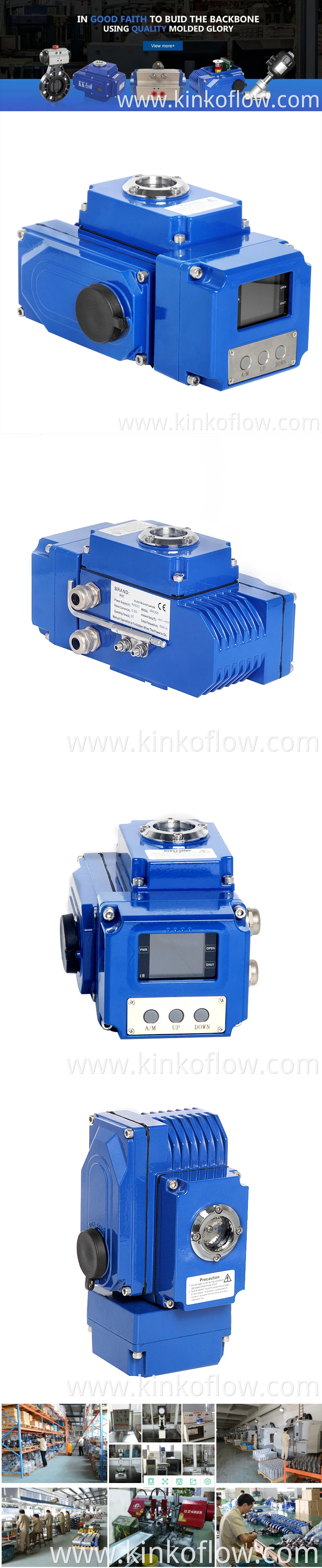 Blue Explosion-proof Electric Actuator With Display Screen