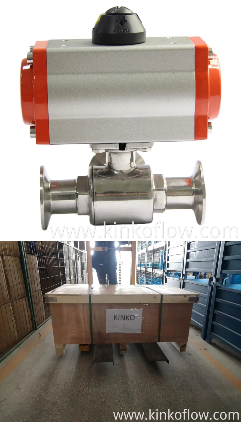 CF8 Pneumatic Sanitary Quick 2-way Ball Valve