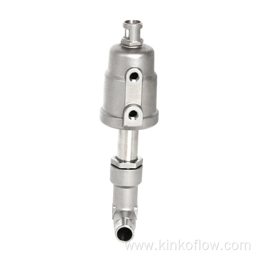CF8 Stainless Steel Welded Pneumatic Angle Seat Valve