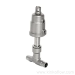 CF8 Stainless Steel Welded Pneumatic Angle Seat Valve