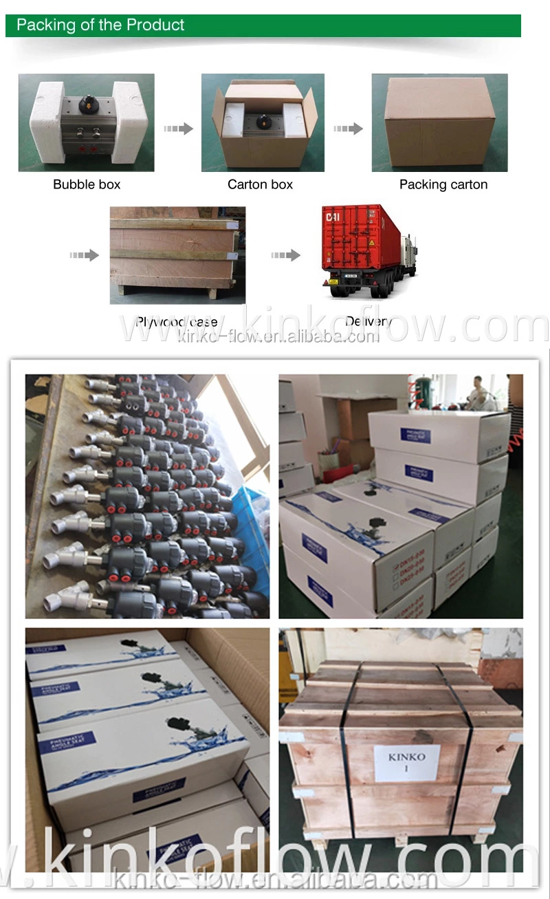 CF8 Stainless Steel Welded Pneumatic Angle Seat Valve