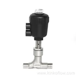 CF8 Welded Plastic Head Pneumatic Angle Seat Valve