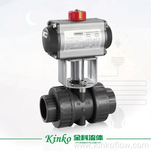 DN50 PVCUPVCPVDF Material Flange Manual Ball Valve