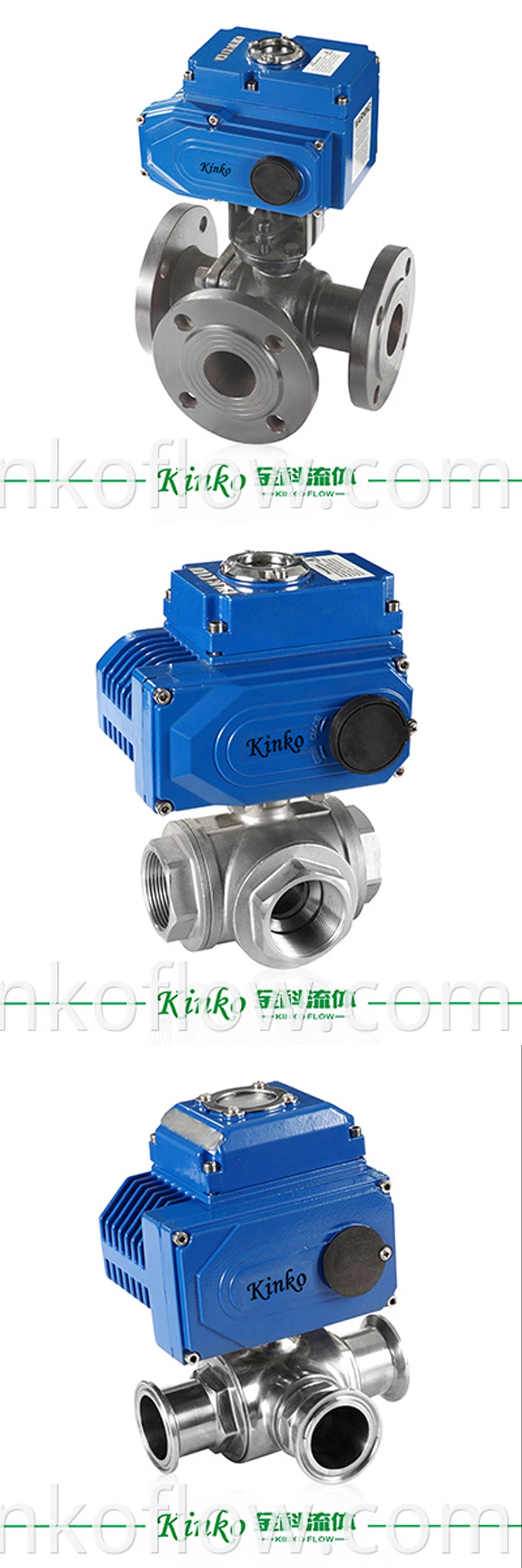 Electric 3 Way Ball Valve