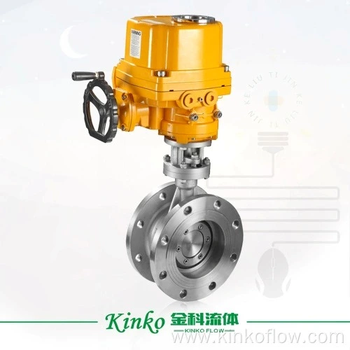 Electric Hard Seal Flange Butterfly Valve
