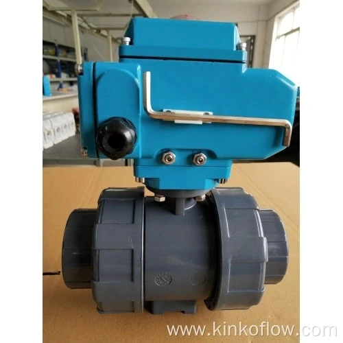 Electric UPVC Double Command Ball Valve