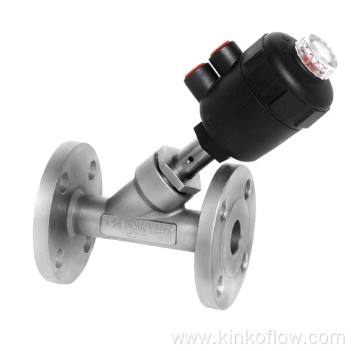 Flanged Pneumatic Angle Seat Valve
