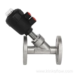 Flanged Pneumatic Angle Seat Valve