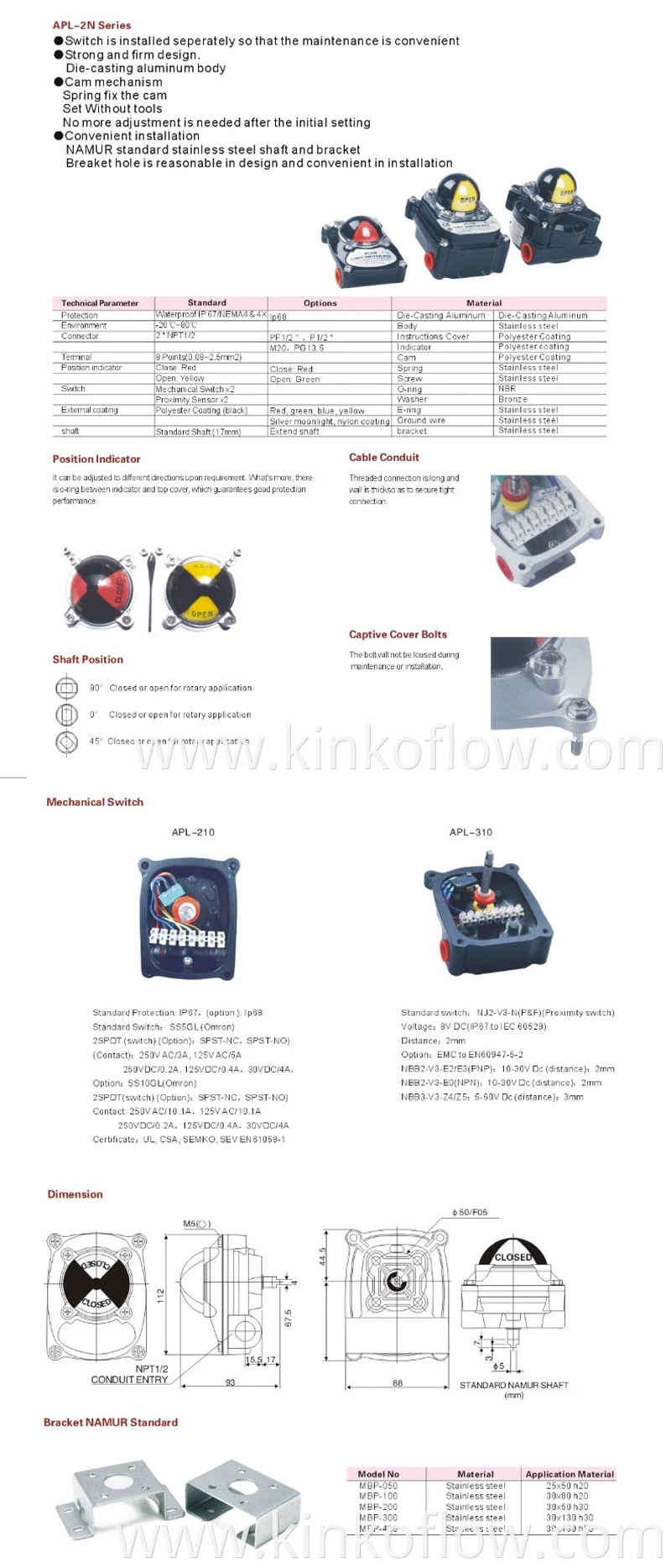 High Quality Stainless Steel Limit Switch