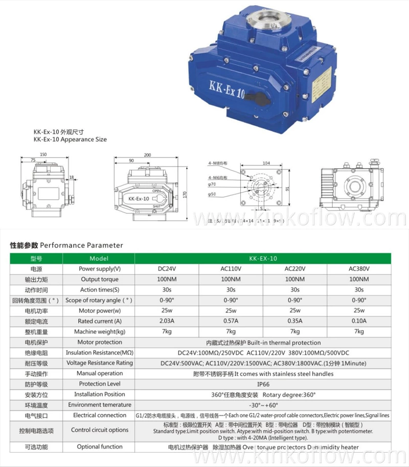 Intelligent Control Electric Actuator