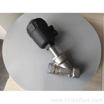 Pneumatic Angle Seat Valve With Plastic Head Thread