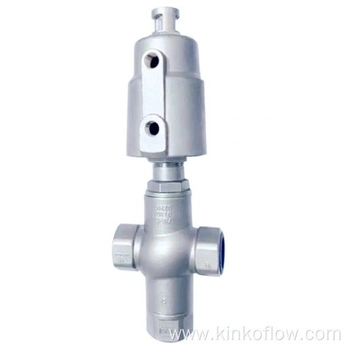PNEUMATIC Three-way Thread Connection Angle Seat