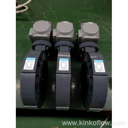Pneumatic UPVC Butterfly Valve