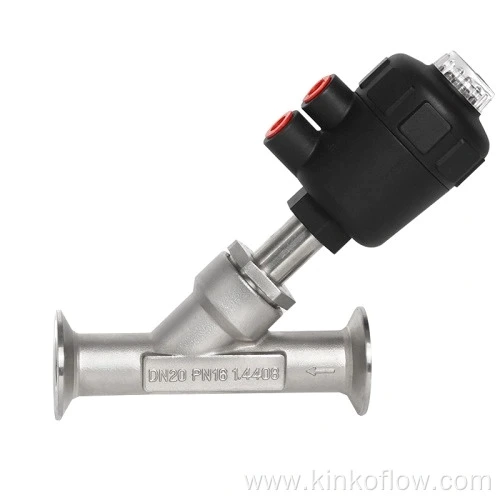 Quick Load Plastic Head Pneumatic Angle Seat Valve