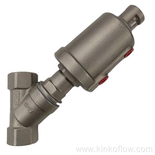 Stainless Steel Angle Seat Valve Single Acting