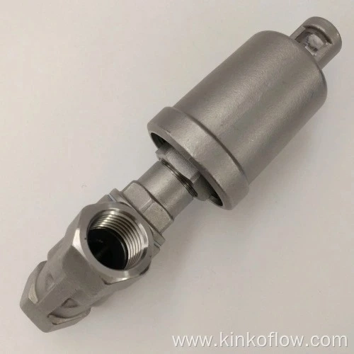 Stainless Steel Angle Seat Valve Single Acting