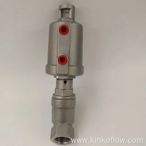 Stainless Steel Angle Seat Valve Single Acting