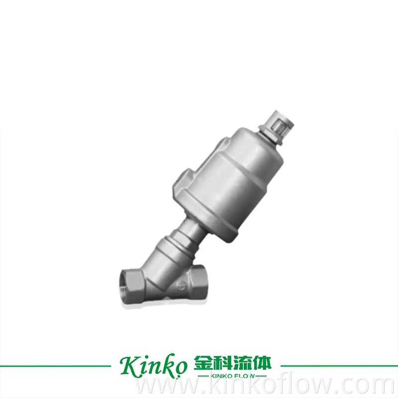 Stainless Steel Angle Seat Valve Single Acting