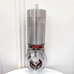 Vertical Type Pneumatic Actuator Sanitary Butterfly Valve