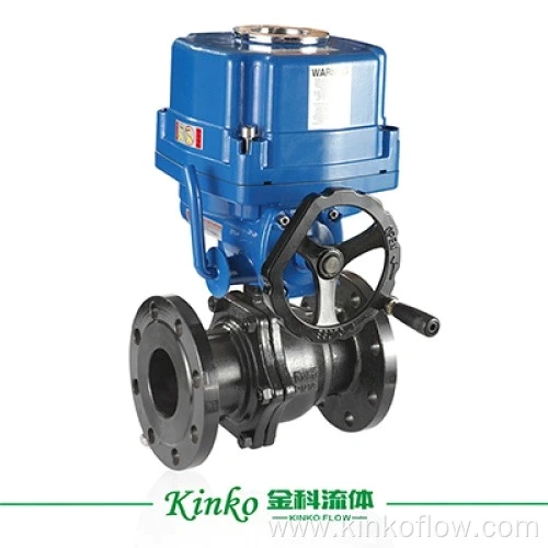 WCB 1/2"-6"electric Flange Ball Valve