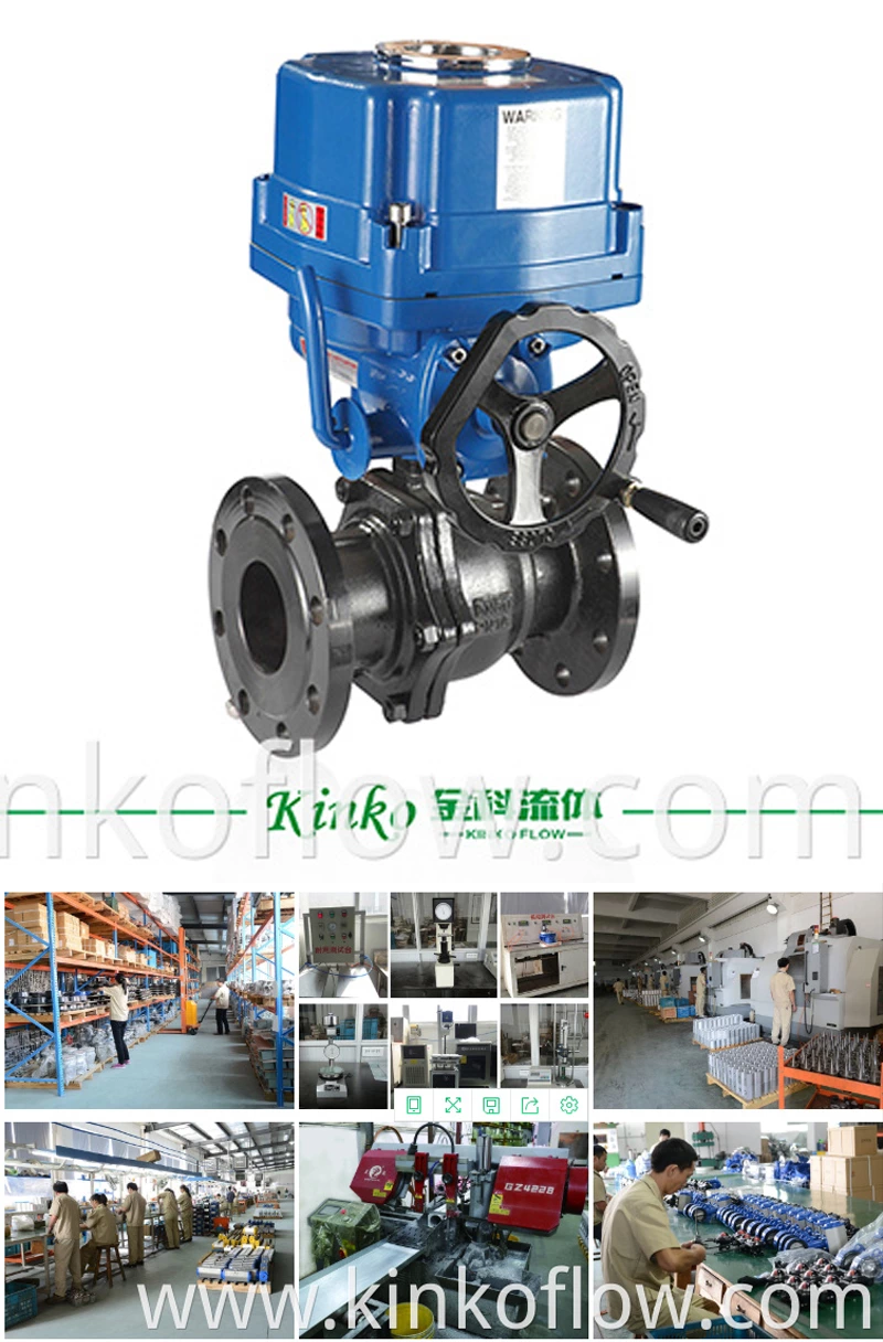 WCB 1/2"-6"electric Flange Ball Valve